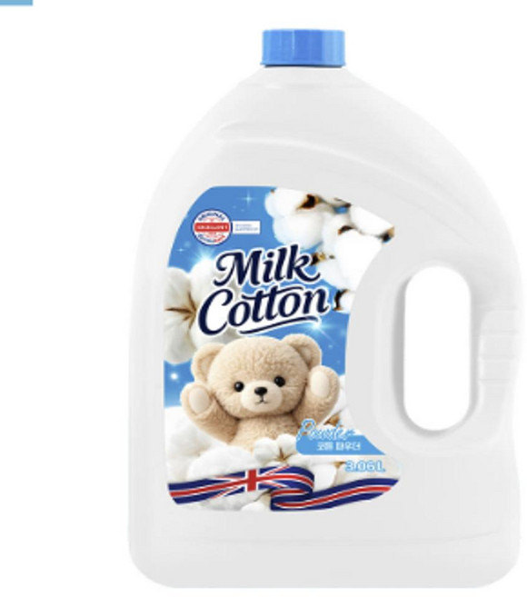 밀크코튼 고농축 섬유유연제 베이비 파우더 (N4), 3.06L, 1개입, 1개