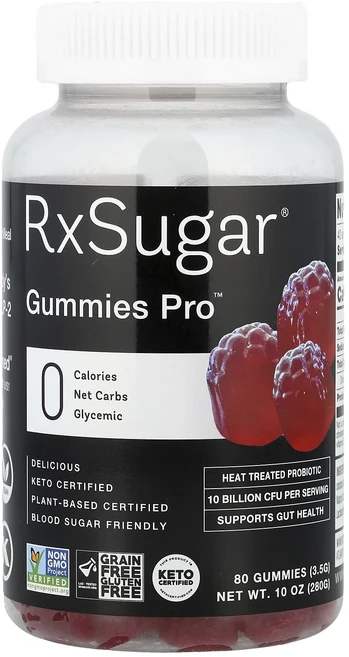 행복하세요 RxSugar Gummies Pro™ 구미젤리 80개 열정넘치는한해되세요, 1개 - 쿠팡