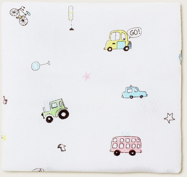 베이비앙 순면 나염 아기 가제 엠보손수건 10장(혼합가능)(당일순면 10장(혼합가능)(당일출고)