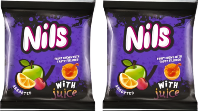 닐스 과일필링 쫄깃 츄잉캔디 유럽 러시아 대용량간식 먹거리, 2개, 500g