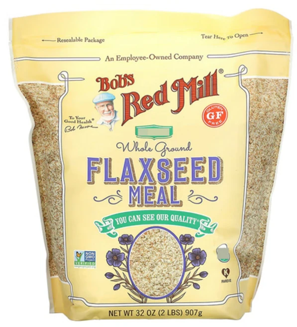 밥스레드밀 플랙시드 밀 아마씨 가루 홀 그라운드 글루텐프리 907g, 1개 - 쿠팡