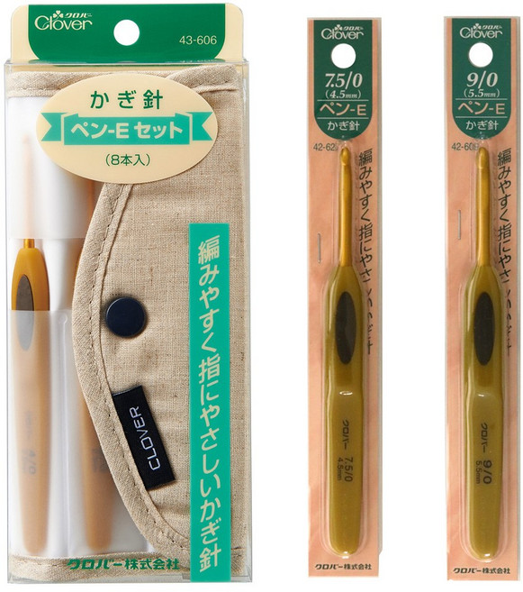크로바 펜-E 모사용 코바늘 10종세트 (8종 케이스포함)