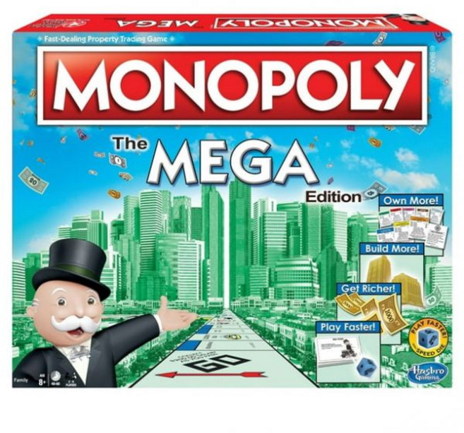 모노폴리 The Mega Edition 보드게임 105096, 1개