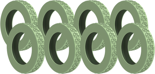 2026 프리미엄 캐리어바퀴보호 실리콘 커버 대 중 소 사이즈, 아보카도, 1세트