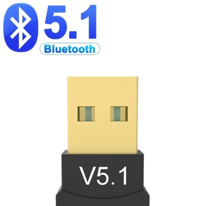 USB Bluetooth 어댑터 무선 5 3 5 1 5 0 PC 노트북 스피커 오디오 수신기 송신기 향상된 연결성, 01 Bluetooth 5.1, 1개