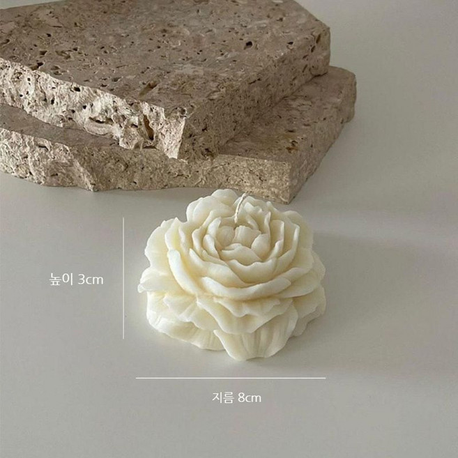 인테리어용 수제 향기 소이캔들 양초 홈 데코레이션 홈스테이 호텔룸 에어비앤비 장식품, A 소형 3X8