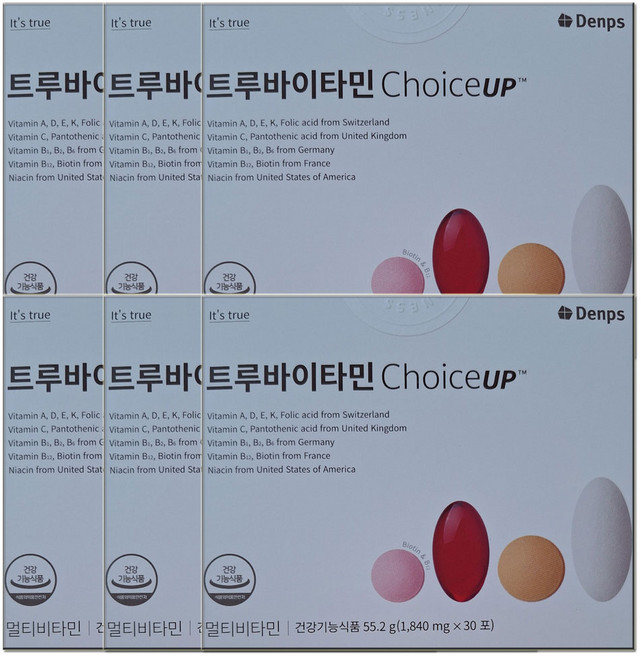덴프스 트루바이타민 초이스업 종합비타민팩 30포X6개, 55.2g, 6개
