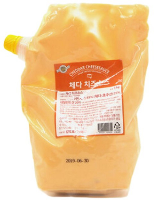 썬리치 냉장 체다치즈소스 1kg, 500g, 2개