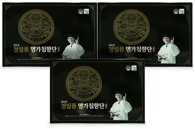 김오곤 정일품 명가침향단 (한박스당 60환), 225g, 3개