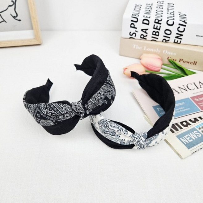 무이토린다 모던데이 페이즐리 터번 헤어밴드