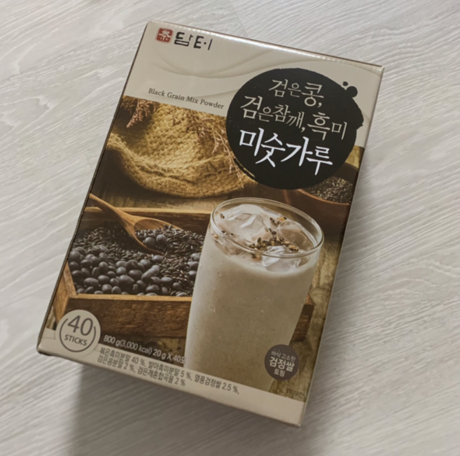 담터 검은콩 검은참깨 흑미 미숫가루 40p, 800g, 10개