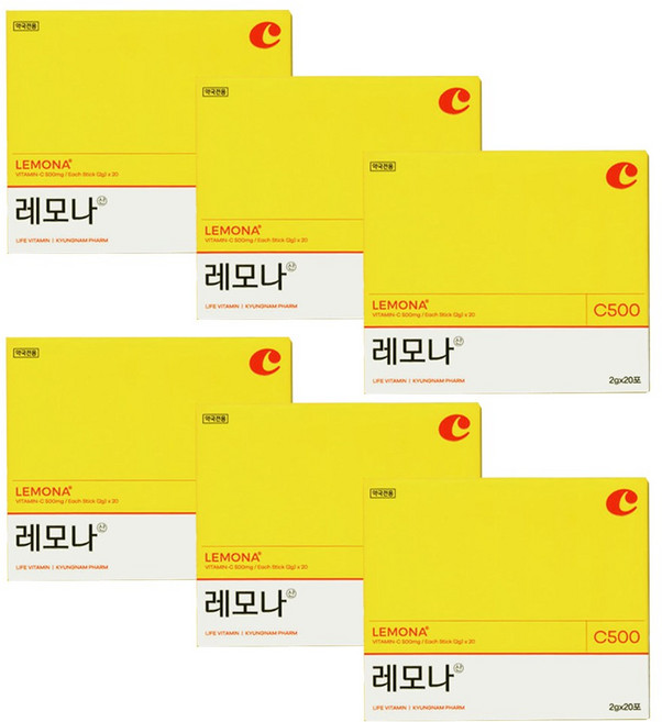 경남제약 레모나산 120포 (20포x6개), 6개, 40g