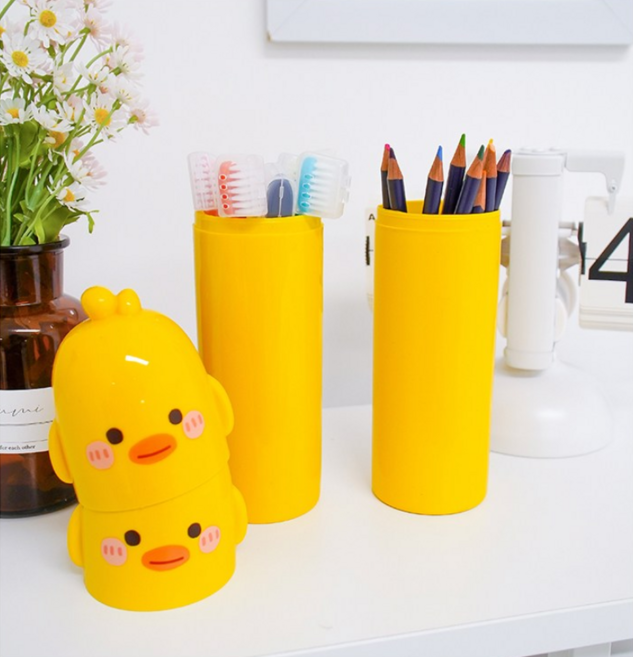 KC 인증 어린이집 유치원 생일 선물 답례품 휴대용 칫솔 케이스 병아리 4개 + 케이스 4개, A타입+케이스