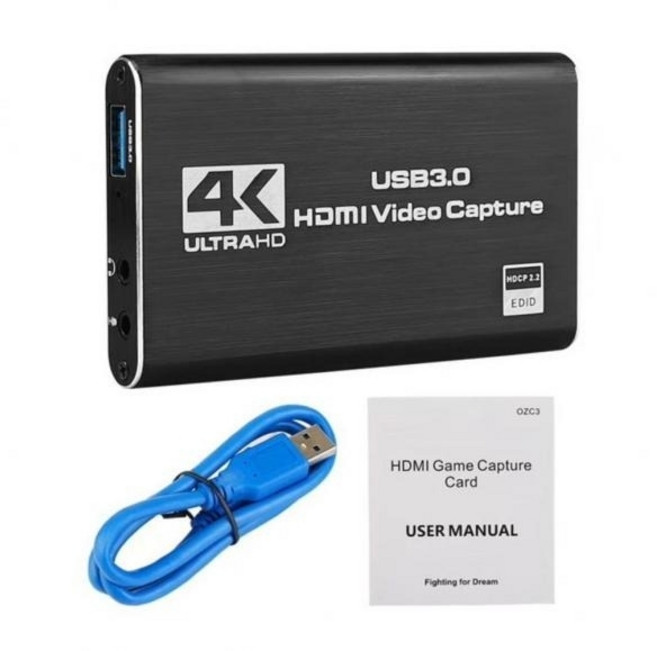 [ABC넷] HDMI 캡쳐보드 비디오 캡처usb3.0 외장형 Full HD /입력4K60HZ