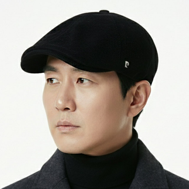 [국산] 피에르가르뎅 겨울 헌팅캡 빗살 잔골덴