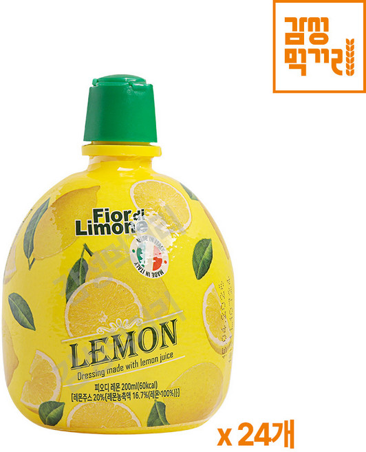 피오디 레몬주스, 200ml, 24개
