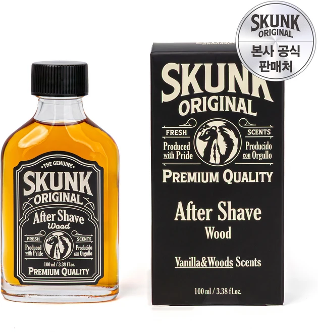 스컹크 오리지날 에프터쉐이브 Aftershave - 바닐라 우드, 100ml, 1개 - 쿠팡
