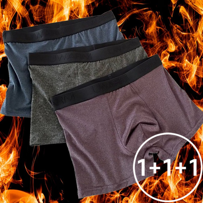 굿스맨 1+1+1 남성 피치기모 스판 드로즈 겨울팬티 3컬러