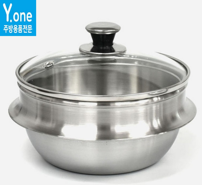 KI 인덕션 가능한 스텐 뚝배기냄비 삼중스텐 인덕션 1~2인용 찌개솥 솥밥 위생적인 고급 뚝배기 [뚜껑선택], 1개, 인덕션 뚝배기 (뚜껑포함), 14cm