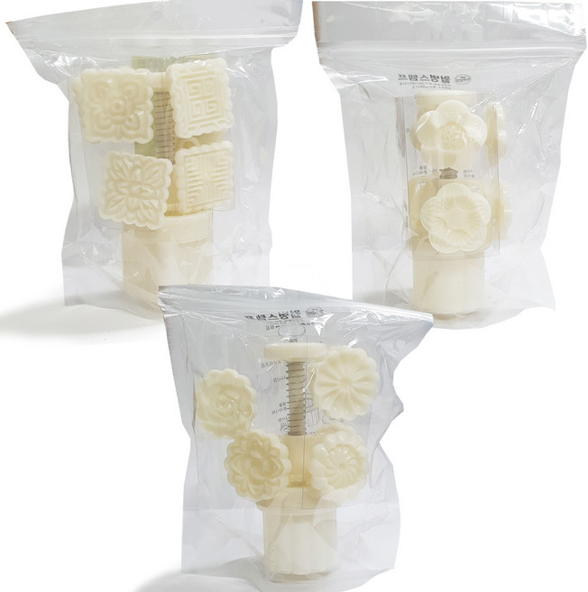 월병틀 쿠키스탬프 모양틀 쿠키틀 떡도장 떡틀 (원형/사각/꽃), 사각 6종, 1개