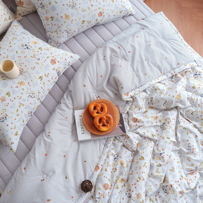 온베딩 국내생산 콜라겐 텐셀 옥수수솜 이불 SS Q 뚱냥이