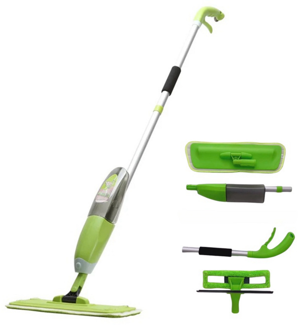 FVEJA'SIV 가정용 2인1 스프레이 밀대 걸레, 1개