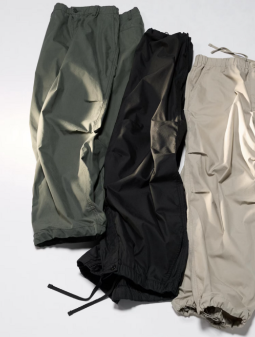 [국내매장판] 유니클로 와이드 파라 슈트 팬츠 +파우치 증정