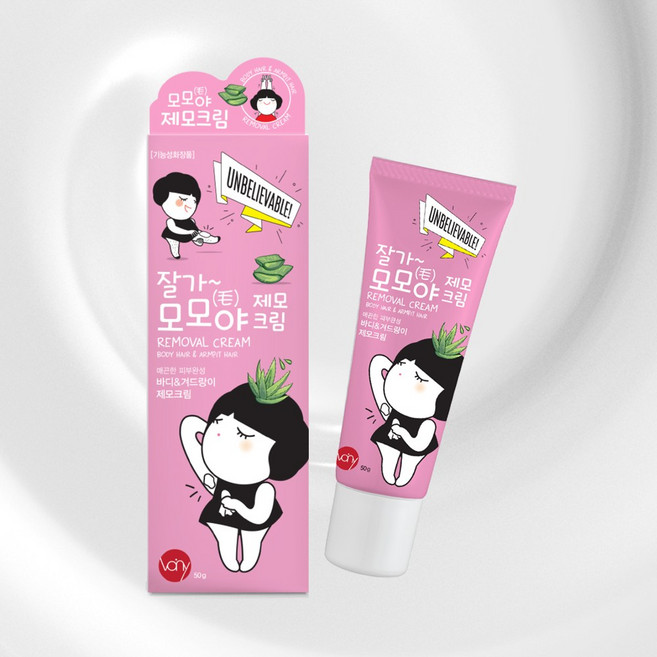 잘가 모모야 제모크림/셀프 왁싱 다리털 겨털 제모, 1개