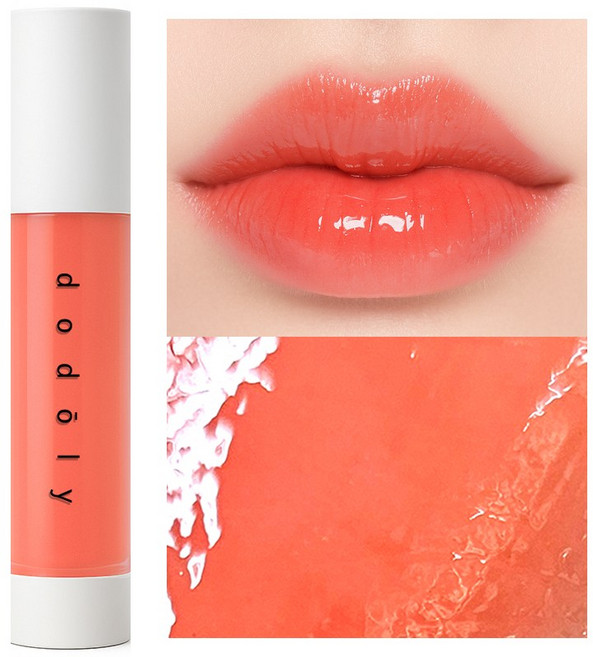 도도리 립 인 튠 퍼포먼스 립스코어 글로스 인 매트 벨벳 틴트 립글로즈 트리플 케어 립밤, 1개, 4g, D1 플레임 오렌지