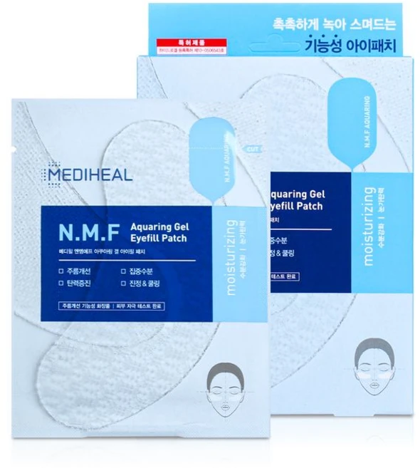 메디힐 NMF 아쿠아 링겔 아이 필 패치 2매입 5장 세트, 1개 - 쿠팡