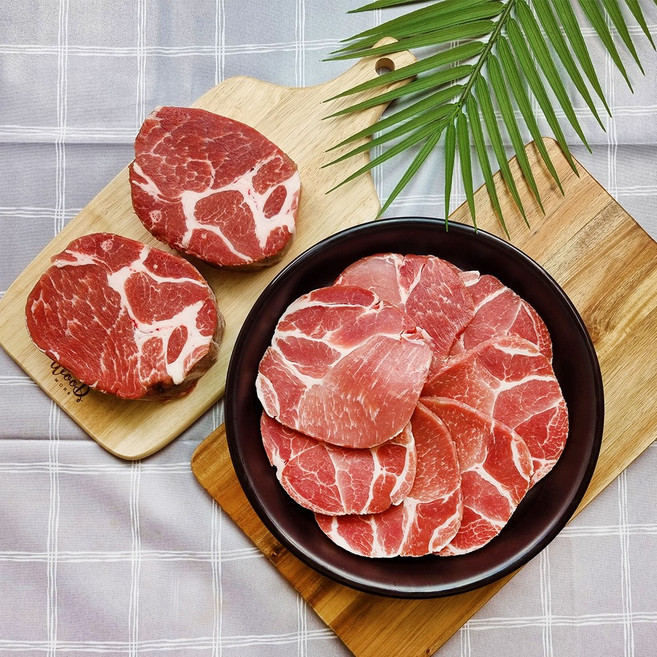 천지푸드 돼지고기 목살 구이용 500g+500g, 1팩, 500g