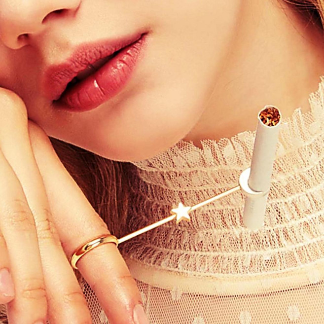 손잡이 시가렛 반지 홀더 집게 담배파이프 링 6870EA 1(EA)