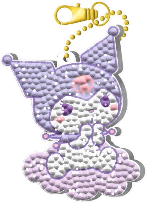 산리오 보석십자수 키링 쿠로미 BSK1-56, 단품, 1개