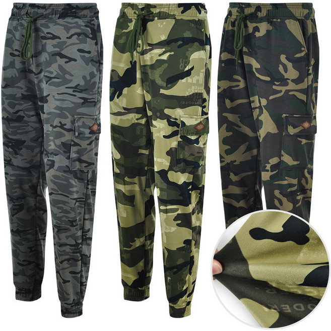 남성 봄가을 밀리터리 군인 카고 조거 몸빼 트레이닝 밴딩 팬츠 츄리닝