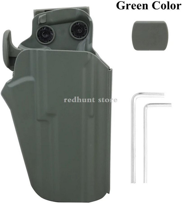 총 홀스터 전술 오른손 권총 케이스 가방 다리, 색상: 12. green, 1개