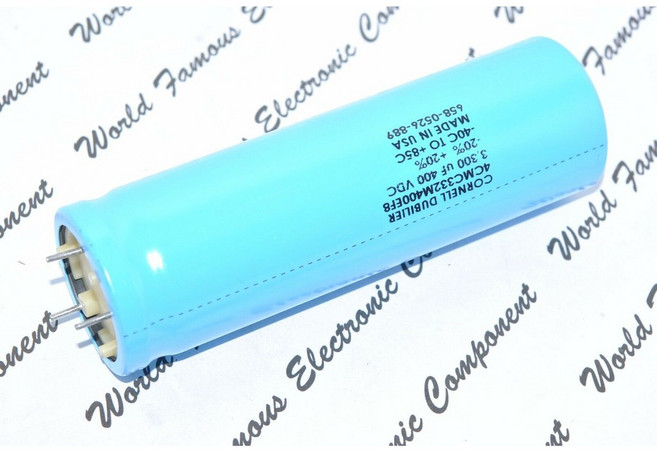 CDE 3300uF 400V 4CMC332M400EF8 3-PIN 電解電容 濾波 啟動 (有固定腳) - 單個, 1個