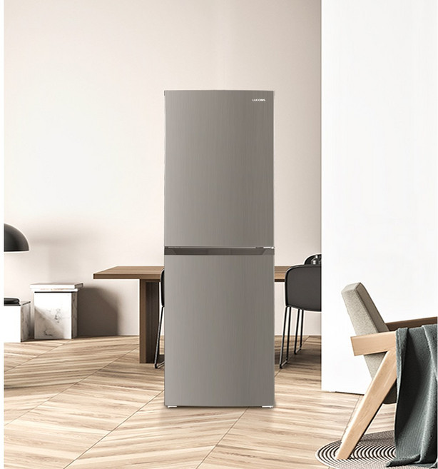 루컴즈 2도어 상냉장 하냉동 냉장고 원룸 소형 미니 사무실 기사설치 메탈 실버 228L RCS228H1