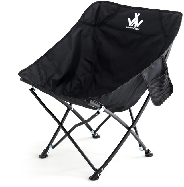 마추픽추 피크닉 감성캠핑의자 접이식캠핑의자 휴대용의자 야외의자, 블랙색상, 1개