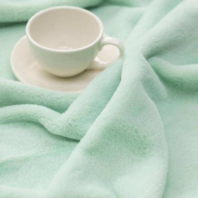 벨보아 10mm 털원단 키링 인형만들기 포토카드 극세사 책상덮개 벨보아 열풍원단 22컬러 바느질감, 14 민트, 1개