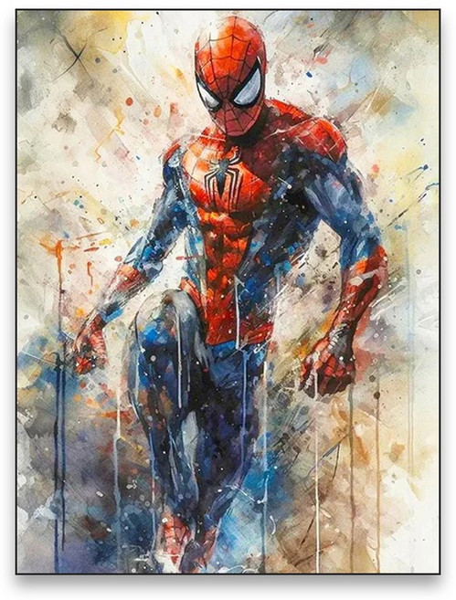 영화 아트 포스터 아이언 맨 데드 풀 캔버스 페인팅 클래식 캐릭터 벽화 홈 벽 장식 선물, (A2)42x60cm Unframed, B056