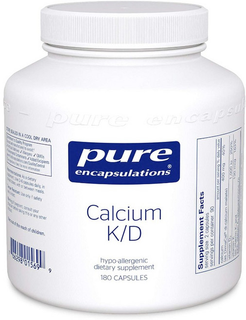 퓨어인캡슐레이션 칼슘 K/D 캡슐, 180정, 1개
