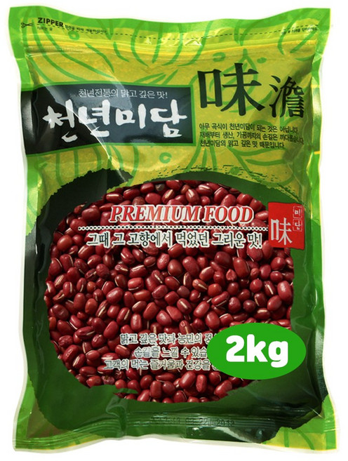 현대농산 중국산 수입 적두 팥 2kg, 1개