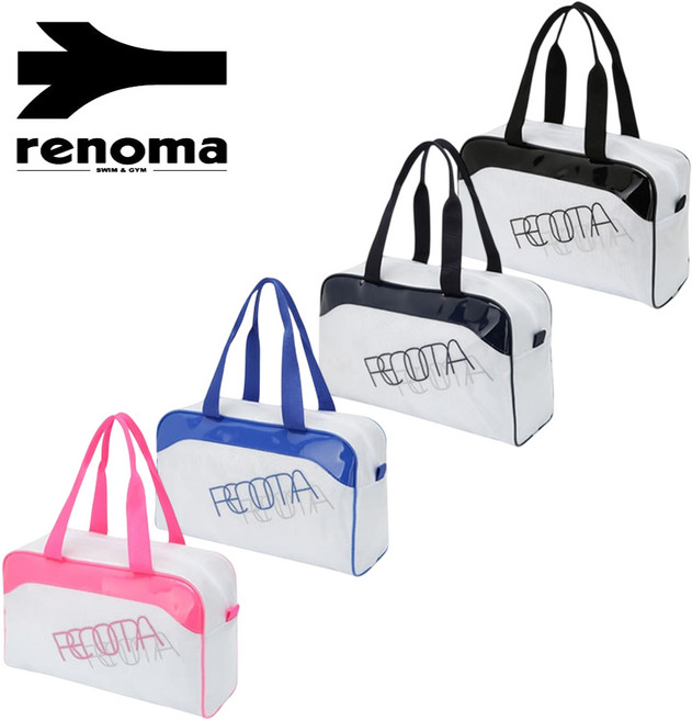 [백화점발송] 레노마 공용 가방 에나멜 방수 수영 숄더백 실내수영장 다용도 야외수영 바캉스 여행 바다 물놀이 워터파크 활용도 좋은 가방, NV_네이비