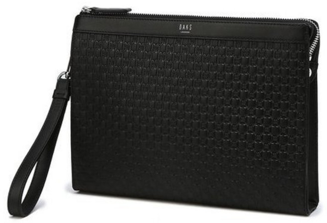 닥스 DAKS DBBA5E481BK 25SS클러치REGENT리젠트 블랙 음각패턴 소가죽 437829