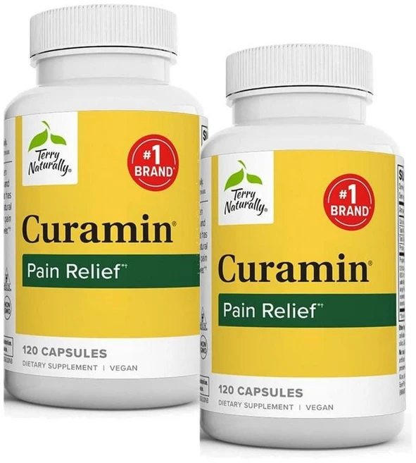 테리 내추럴리 큐라민 페인 릴리프 보스웰리아 커큐민 캡슐 Terry Naturally Curamin Pain Relief, 2개, 120정 - 쿠팡