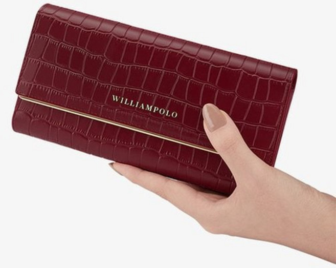윌리엄폴로 여자 장지갑 가죽 여성 카드 명품 핸드폰 휴대폰 클러치지갑 218136