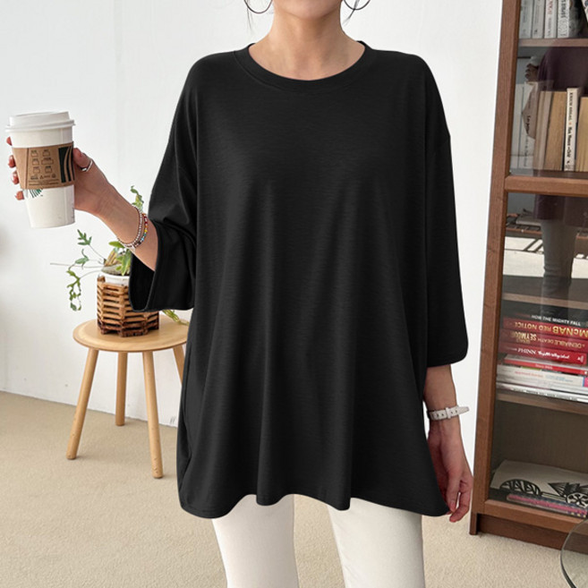 마이쏭 여성 칠부티 빅사이즈 오버핏 무지 심플 다이닝루즈핏칠부티