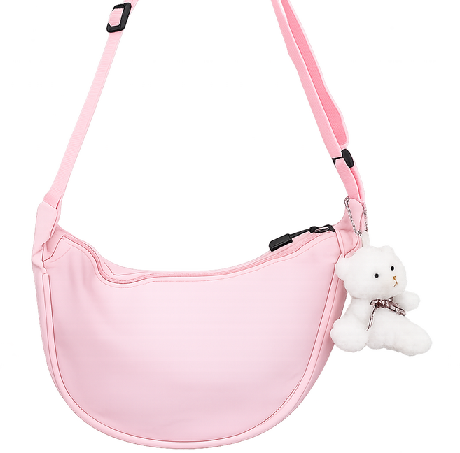 베어 키링 여성 만두백 데일리 크로스 숄더백 가벼운 캐주얼 트렌디 가방