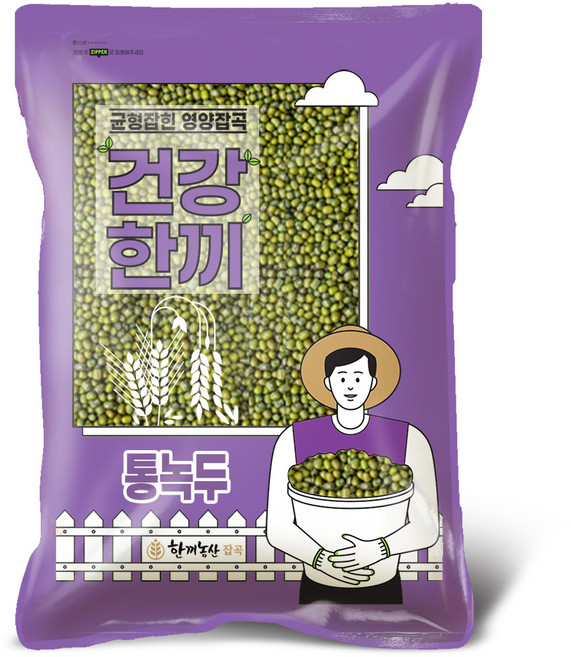 한끼농산 수입 통녹두, 1개, 1kg