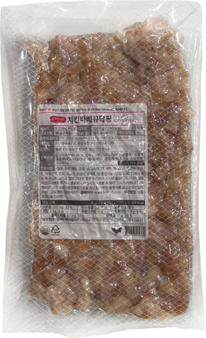 [마켓알토] 에쓰푸드 치킨바베큐탑핑 1kg 냉동제품